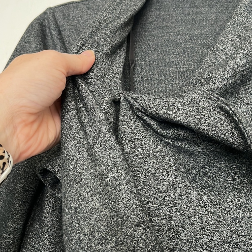 Zip up sweater, size XS, charcoal grey - Picture 3 of 7